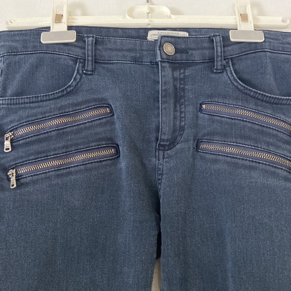 Zara low rise, biker style Jean - Picture 3 of 7